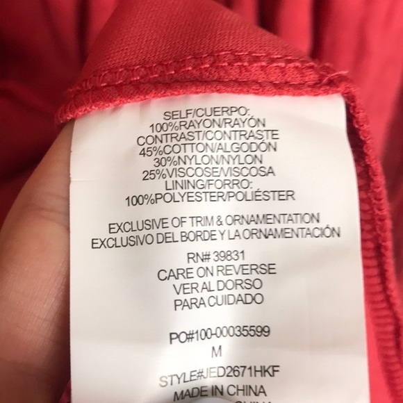 Jolt Burnt Orange Dress Cut Out Sleeves Crochet - Picture 5 of 8